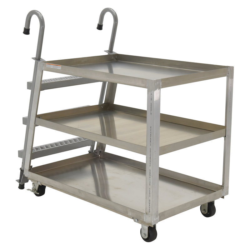 Utility Cart with Wheels, 50.19" H x 27.88" W x 52" D
