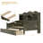 Twin Daybed With Storage Drawers, Wooden Twin Day Bed With Storage Headboard Shelving, Retro Style Daybed For Bedroom,Living Room,Guest Room,No Box Spring Needed, Easy Assembly-129865456