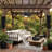 19" Waterproof Outdoor Pergola Fan with Light and Remote, Plug-In Gazebo Ceiling Fan with Quiet Reversible DC Motor