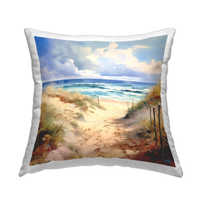Coussin Distant Beach Waves