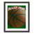 Black Woodgrain Flat Framed