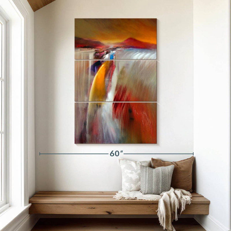 Avery Glowing Waterfall, 50" H x 32" W