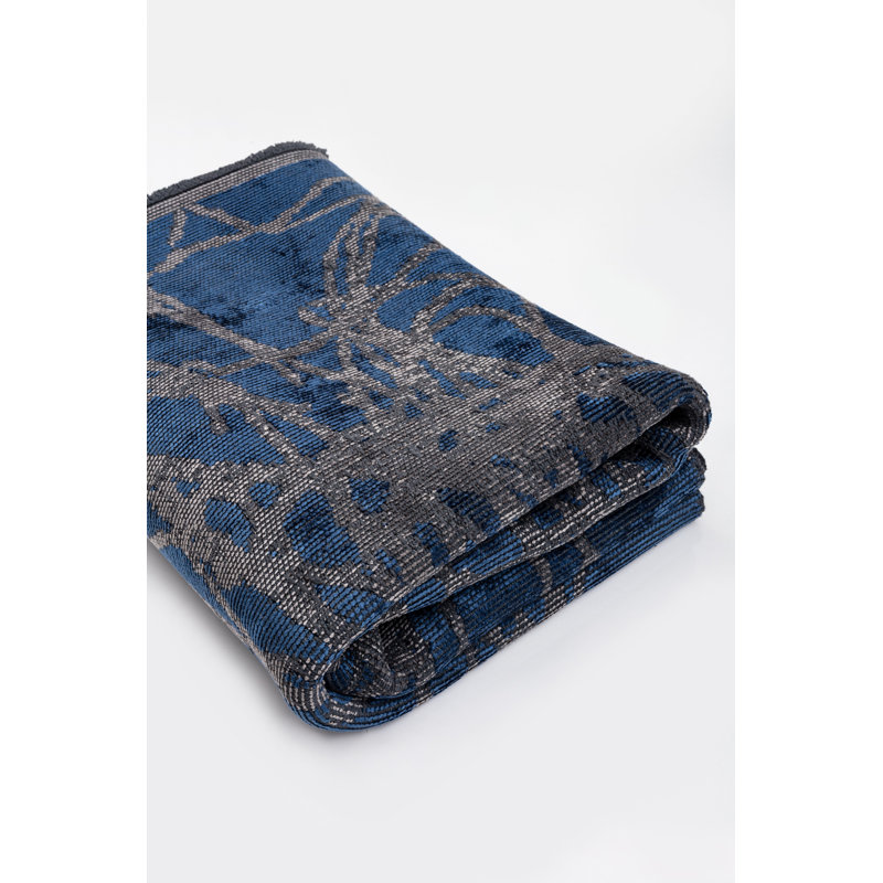Rapture Blue/Gray Abstract Luxury Area Rug, Rectangle 7'10" x 11'2"