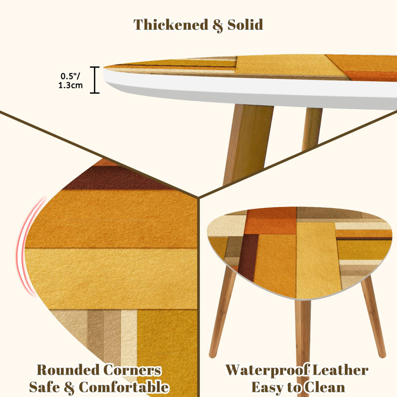 Ensemble de 2 tables basses gigognes Triangle