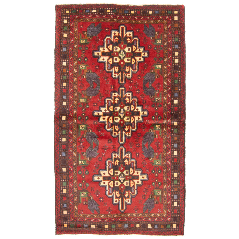 Rizbaft Red Rug 3'8" x 6'5"