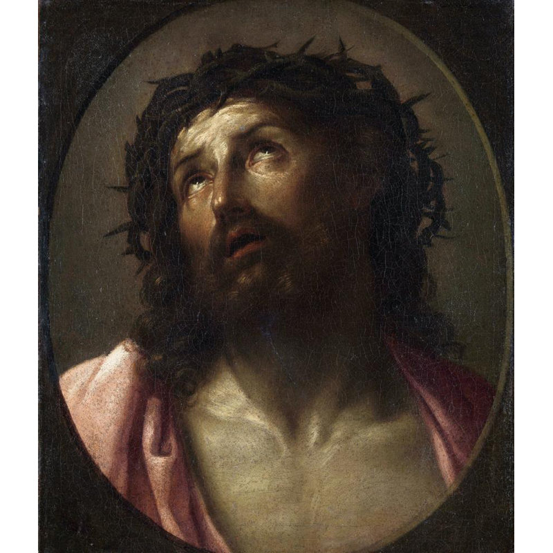 "Man of Sorrows" by  Guido Reni - Gallery Wrap Canvas Wall Art, 24" H x 17" W