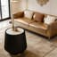 Table basse en cuir fritté clair-1209291397-1209291392