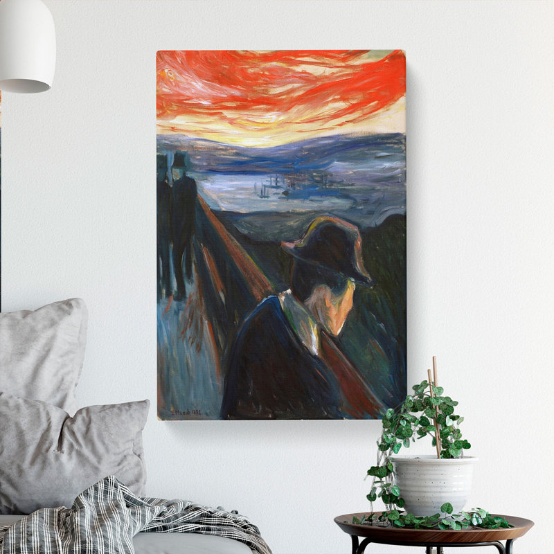 Despair by Edvard Munch - Wrapped Canvas, 50cm H x 35cm W x 3cm D