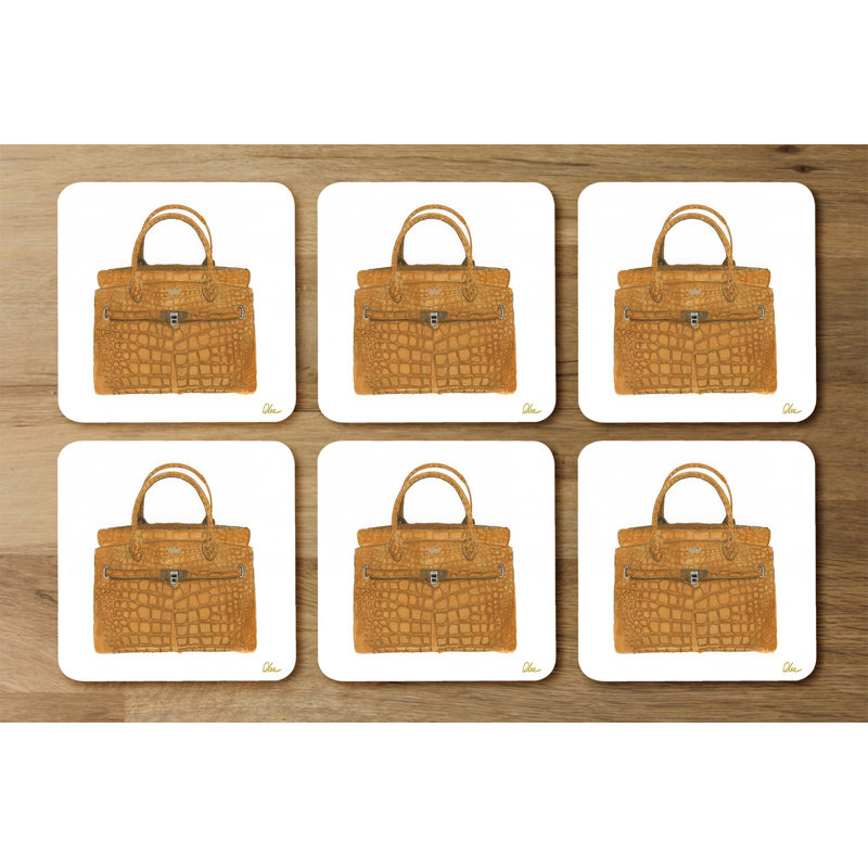 Square 6 Piece Coaster Set