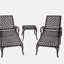 Chaise longue en aluminium coulé brun