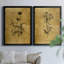 Croquis d'or Botanique I - Ensemble de 2 peintures sur toiles-1923579984-1923579987-1982830803