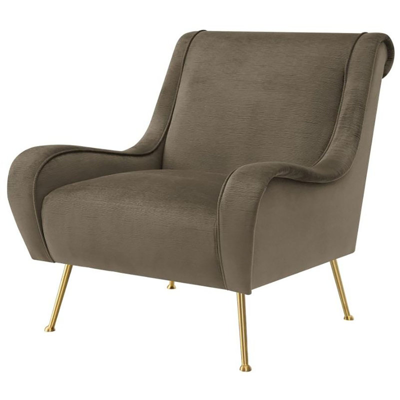 Upholstered Armchair, Truffle Polyester