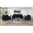 Remington Black Sofa-440993486-440993473
