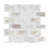 Auralie Framix 12 in. x 14 in. Polished Marble Mosaic Floor and Wall Tile-49665312