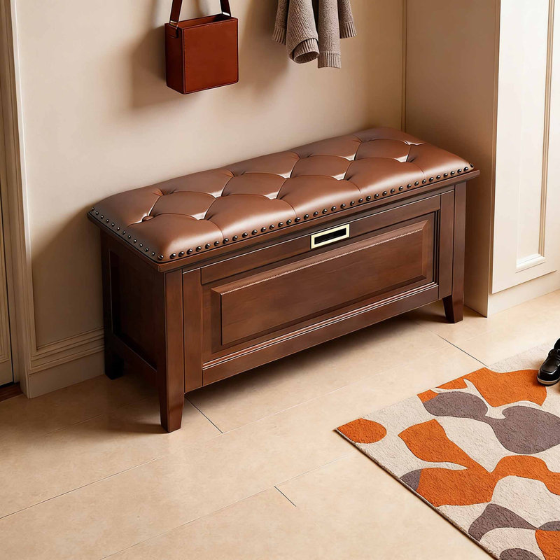 Commode, H 17,72 po x l 39,37 po x P 13,78 po, Brun