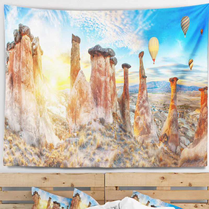 Tapisserie aux champignons Landscape, H 32 po x l 39 po