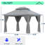 Pavillon de jardin d'extérieur à toit souple avec double toit Jolydale, pavillon de jardin avec moustiquaire et rideaux-112662807-111695617