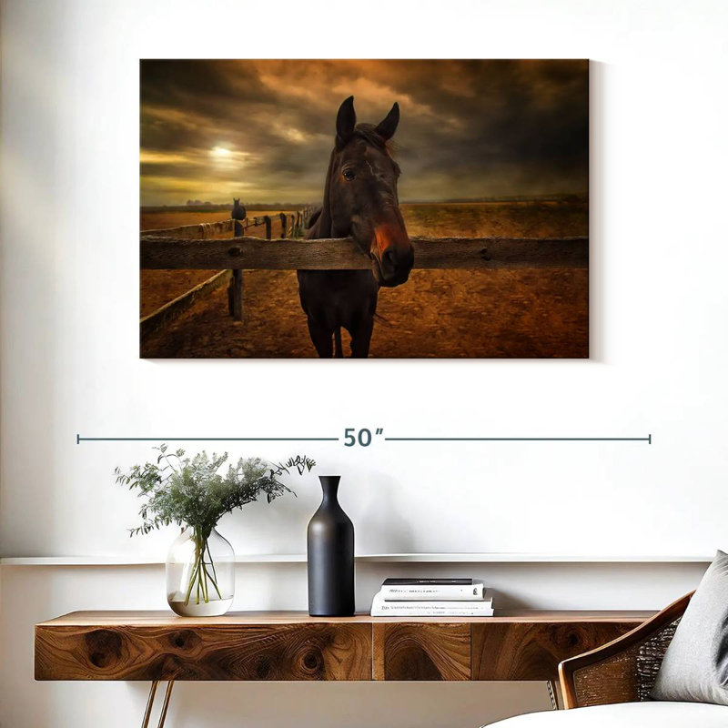 Brampt Farm Horse, 26" H x 39" W