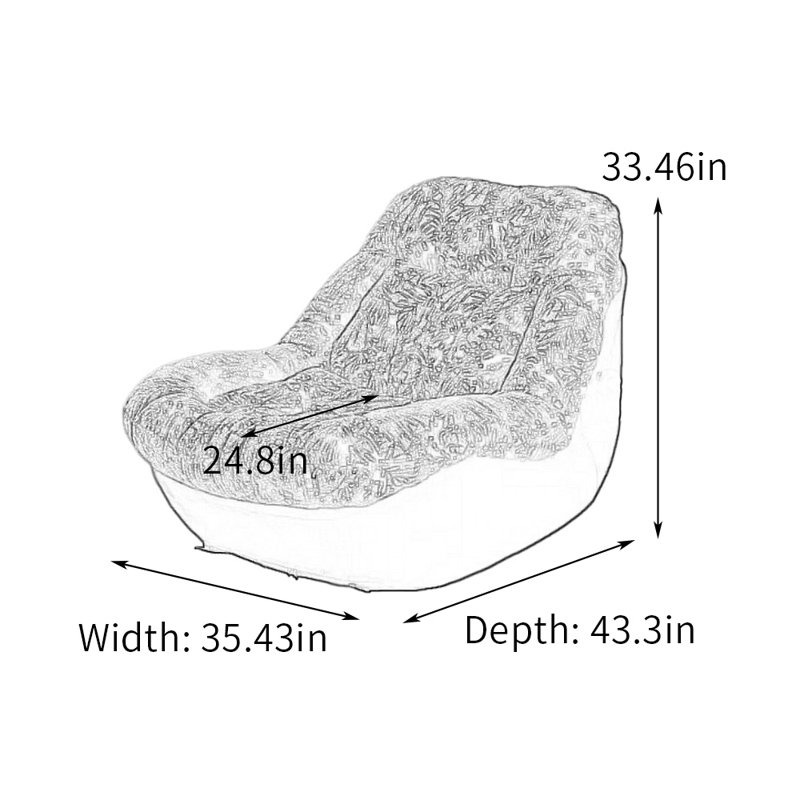 Chaise berçante à coussin amovible Comfy