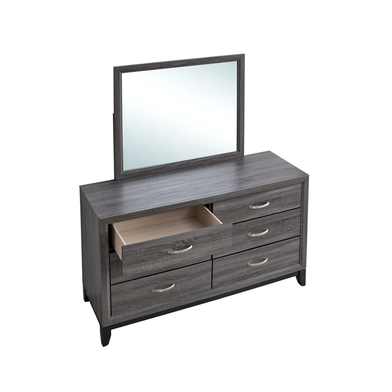 Commode Glasgow G04390-D (miroir non inclus), Gris