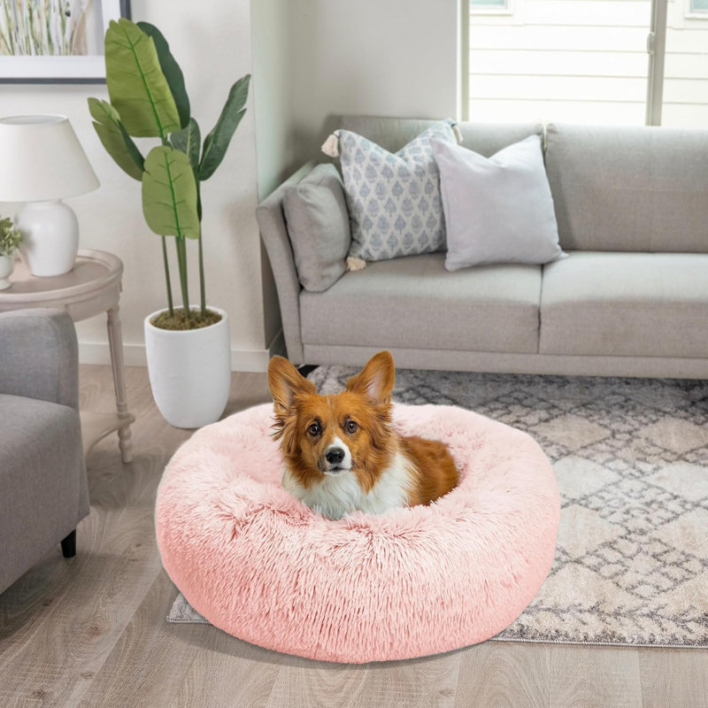 Lit pour chien The Original Calming Doghnut, Rose