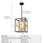 Lustre 3 lumières Camas