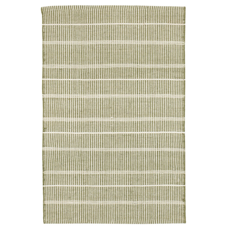 Tapis intérieur / extérieur tissé à la main Samson Sage, Tapis de couloir 2 pi 6 po x 8 pi