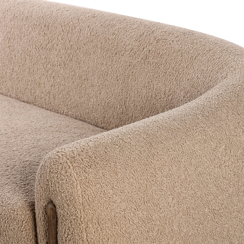 Lyla Sofa, Sheepskin Camel Sherpa