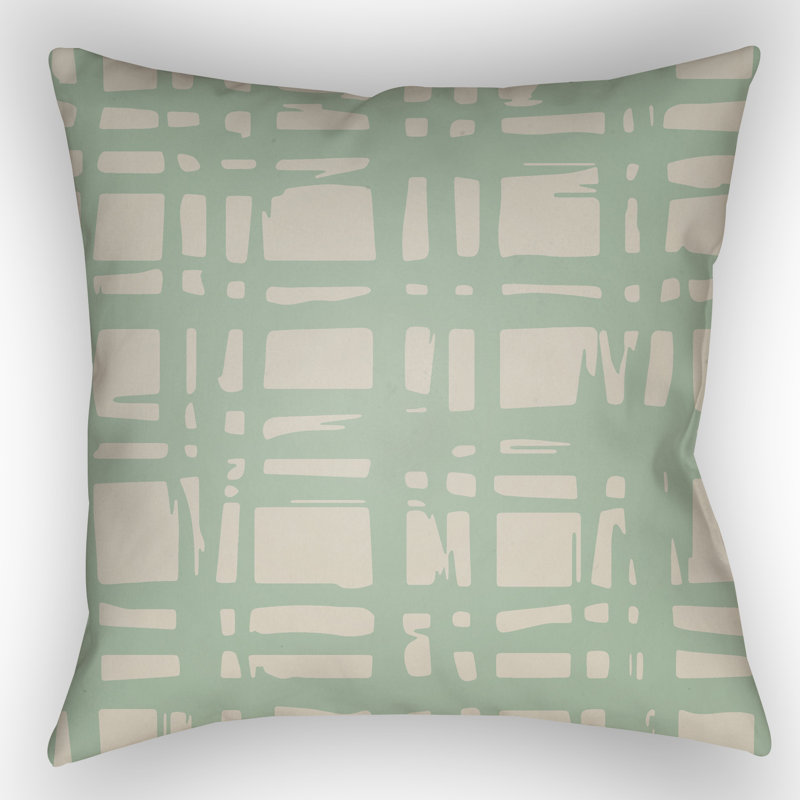 Outdoor Throw Pillow, 18" H x 18" W x 4" D, Brown