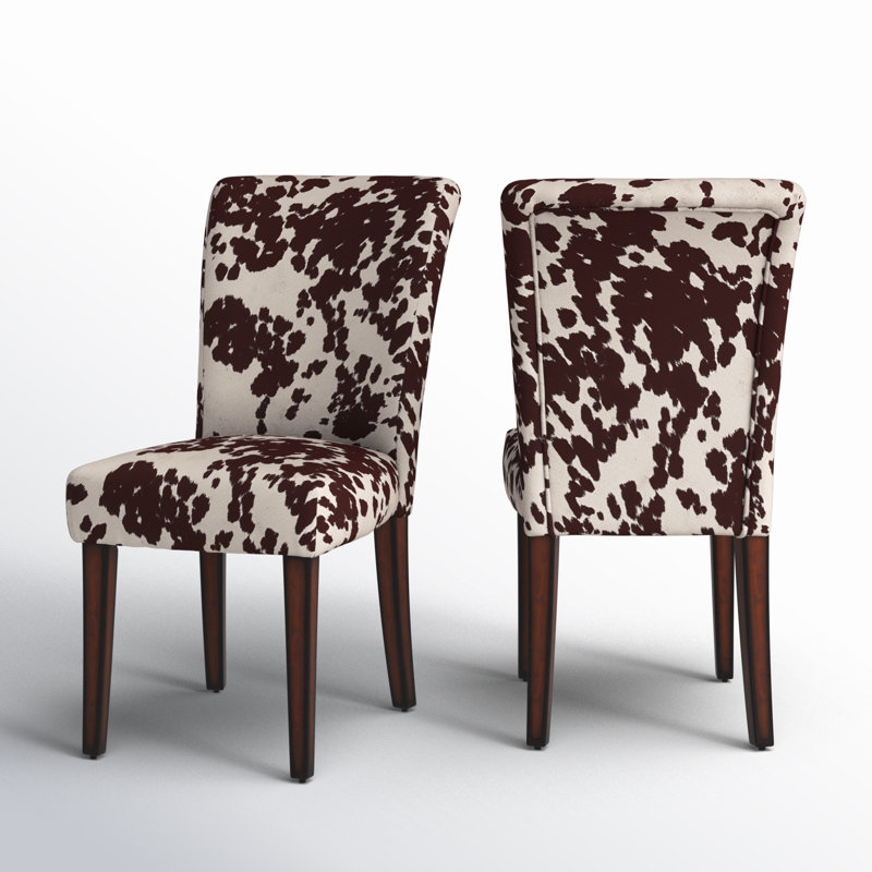 Chaise rembourrée Lancaster, Cuir de vache brun