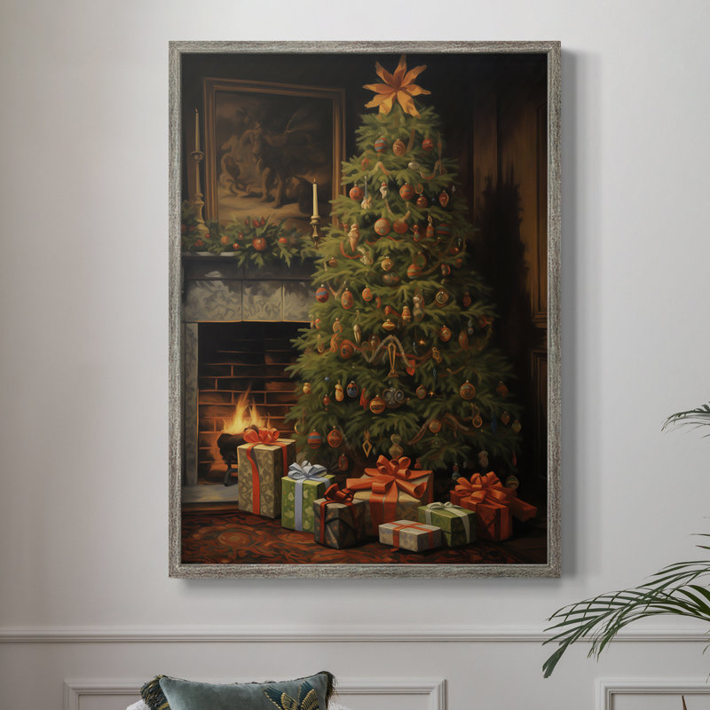 «Christmas Holiday Art» DCLVI, reproduction encadrée - bois massif, H 11 po x l 9 po