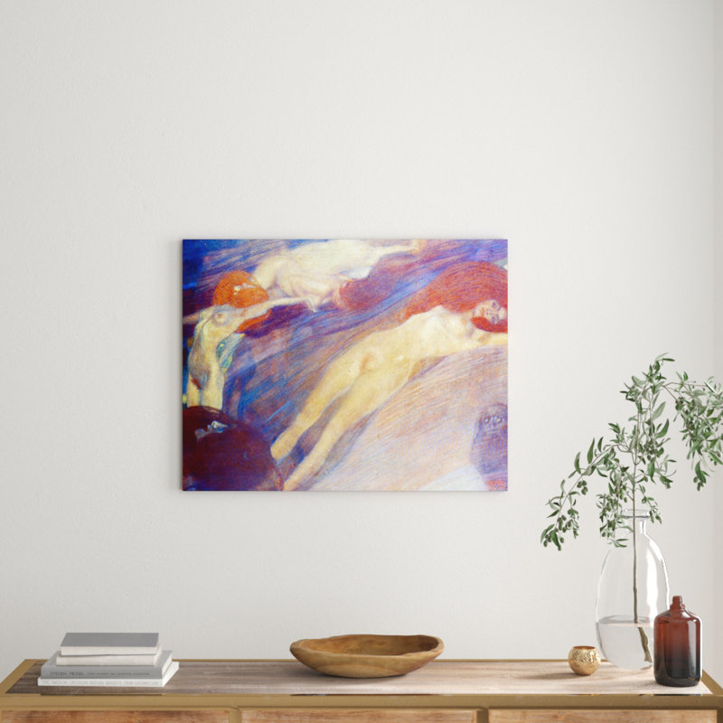 Gustav Klimt - Wrapped Canvas Painting, 60cm H x 80cm W x 1.8cm D