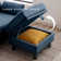 102.4" Wide Sofa with Storage Ottoman and Long Bench with Coffee Table