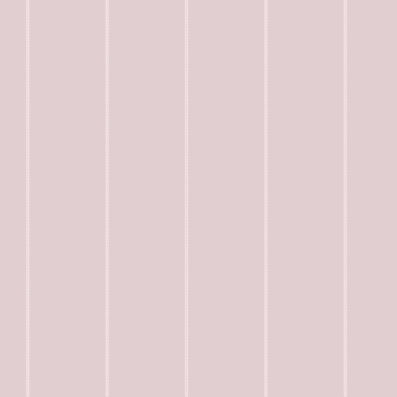 Paule Marrot Striped Wallpaper Double Roll, Dusty Rose
