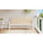 Garden Bench Cushion Set of 2 Beige Oxford Fabric 100 Percent Polyester Patio Seating Pads-1921456697-1921456693