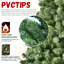 Arbre de Noël en PVC pré-éclairé avec lumières ultralumineuses, embouts, fil mémoire dépliable automatiquement, assemblage facile avec support en métal stable - arbre de Noël artificiel complet-2060883239