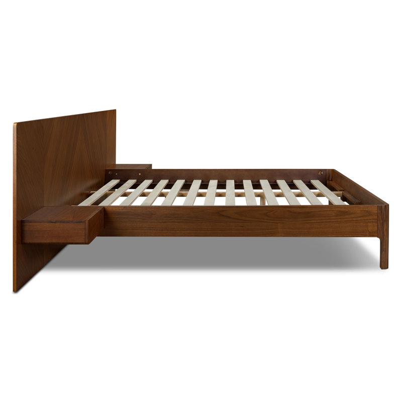 Amalfi Low Profile Bed With Built-In Nightstands, King