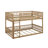 Queen Over Queen Bunk Bed With Ladder-1137043145