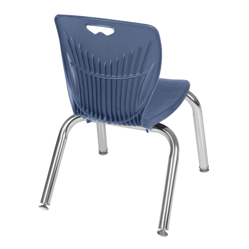 Ensemble de table de salle à manger et de chaises 12 po Kee, H 34 po x L 36 po x l 36 po, Érable / chrome, Blue