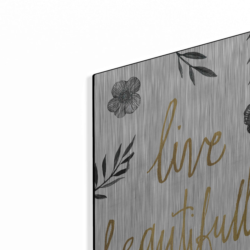 «Live Beautifully BW» par Sara Zieve Miller, H 24 po x l 16 po