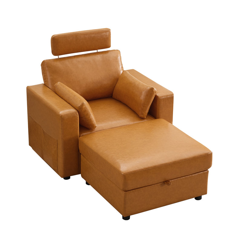 Upholstered Sofa, 1, Brown Chenille