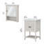  Ensemble de meuble-lavabo simple 24 "avec miroir-1654307826