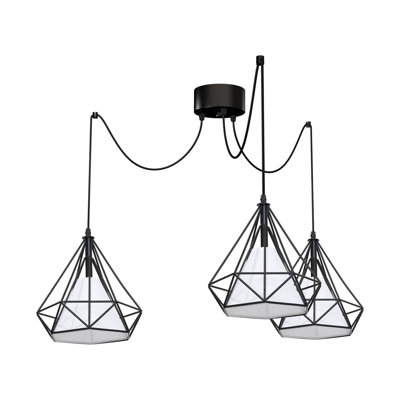 Adderley 3 - Light Black Cluster Pendant
