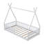 Lit simple en bois avec clôture-2049637400