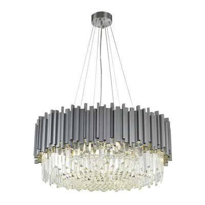 Jeanenne Modern 12 Light Crystal Chandelier 
