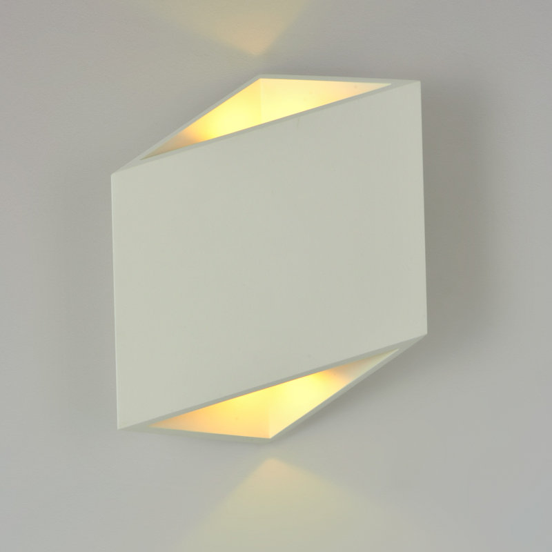 Applique murale d'extérieur 2 lumières Replay, Aluminium satiné