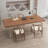 Walnut Rectangular Solid Wood desk-109692231