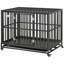 Parc pour chien avec cage verrouillable Pawhut