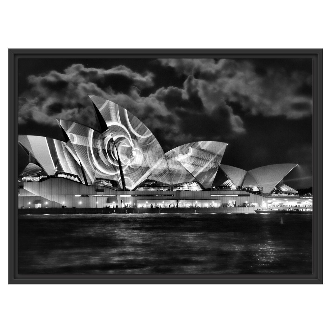 Sydney Opera House Lights Gerahmter Fotokunstdruck