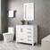 Grazio 36" Modern Single Bathroom Vanity with Ceramic Sink Top, Faucet, Eco-friendly Hand Paint, Assembly Required